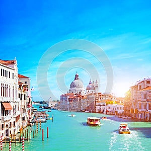 Venice, Italy. Grand Canal and the Salute