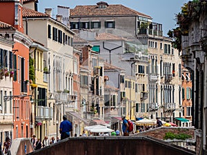 Venice, Italy. The main square of the Jewish quarter