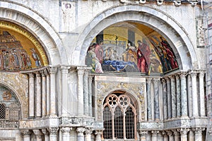 Venice, Italy - 15 Nov, 2022: Exterior of the Doge's Palace and Piazza San Marco