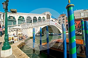 Venice Italy Rialto bridge view