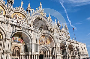 Venice, Italy. Saint Mark's Basilica and Doge's Palace