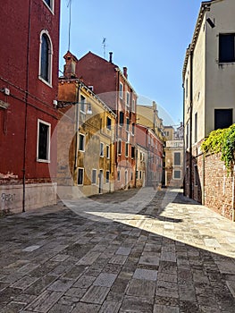 Venice Italy, streets buildings city view and landmarks