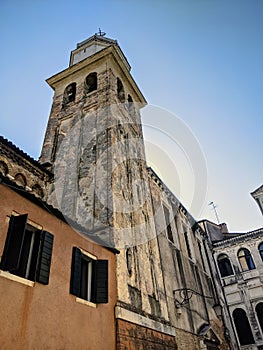 Venice Italy, streets buildings city view and landmarks