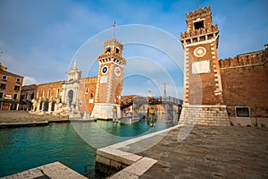 Venice, Italy at the Venetian Arsenal