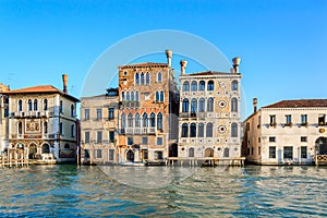 Venice, Italy: venetian palaces - Palazzo Salviati and Dario - view from Grand Canal photo