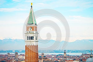 Venice landmark, st.mark companile, Italy
