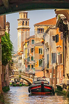 Venice landscape, cityscape of town in Italy