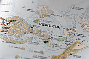 Venice on the map photo