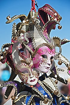 Venice masks with bells