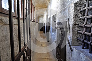 Venice - medieval presion locked door photo