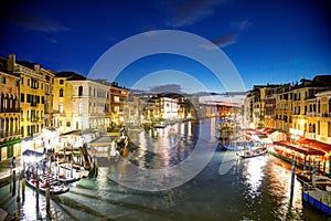 Venice at night time