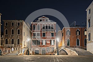 Venice night view cityscape