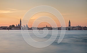 Venice panorama from sea