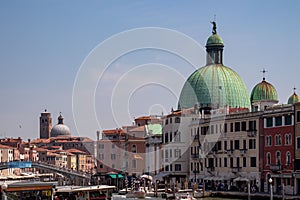 Venice - Panoramic view of the Grand Canal in city of Venice, Veneto, Italy, Europe