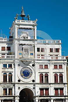 Venice, Piazza San Marco, fabulous astronomical clock of the Torre dell Orologio photo