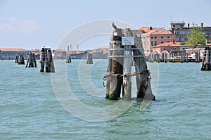 Venice Port Authority moorings Canal Della Giudecca