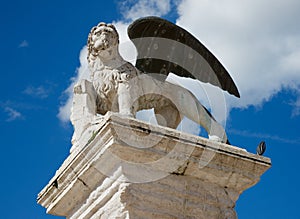 Venice`s lion symbol of the Republic of Venice