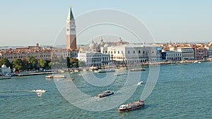 Venice`s view,Piazza San Marco and the Doges Palace in Venice, Italy, Europe