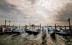 Venice - station of gondolas
