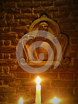 Venice symbols, light, candle, mystery and arcane