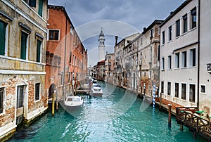 Venice water channel in Italy