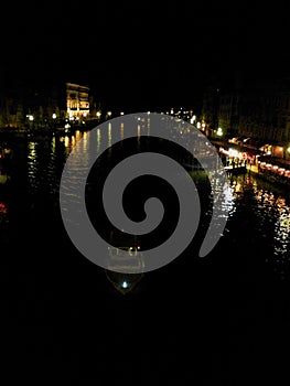 Venice, water, night, lights and mystery