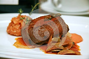 Carne di cervo pasto 