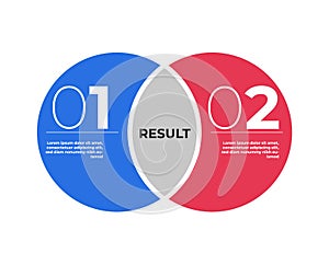 Venn diagram infographic template