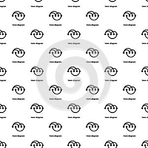 Venn diagramm pattern vector seamless photo