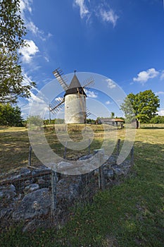 Vensac windmill,  Gironde department, Nouvelle-Aquitaine,  France photo
