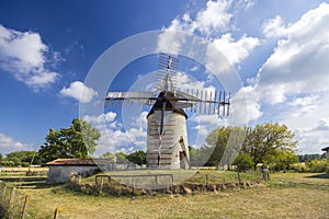 Vensac windmill,  Gironde department, Nouvelle-Aquitaine,  France photo