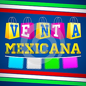 Venta Especial Mexicana, Mexican Sale spanish text, Promotional Poster