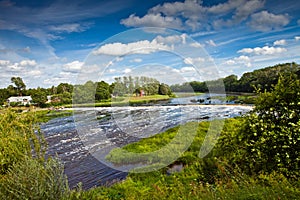 The Venta waterfall (Ventas rumba) in Kuldiga photo