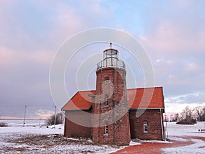Ventes Ragas Cape in winter , Lithuania