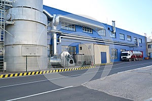 Ventilating exhaust system of the building of modern plant