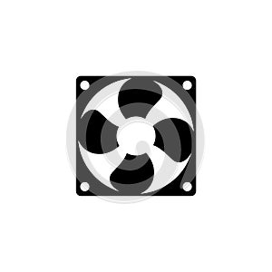 Ventilating fan icon isolated on white background