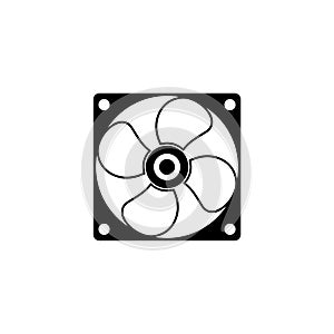 Ventilating fan icon isolated on white background