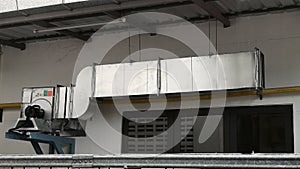 Ventilation Air Duct  Exhaust Hood for Air Blower in Industrial factory.