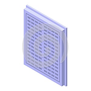 Ventilation conduct icon, isometric style