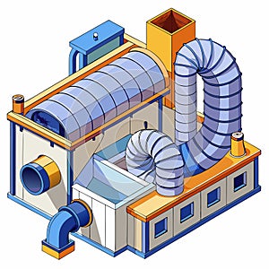 Industrial Ventilation Duct System