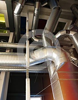 Ventilation ducts of industrial air condition