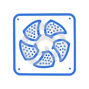 Ventilation grill line vector doodle simple icon