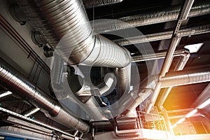 Ventilation pipes and ducts industrial air condition