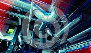 Ventilation pipes and ducts industrial air condition