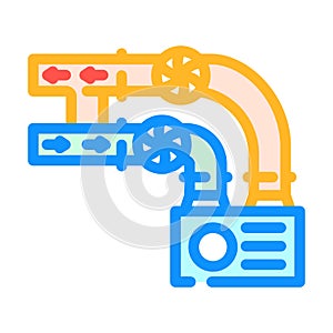 ventilation system color icon vector illustration