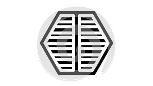 ventilation system glyph icon animation