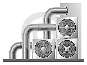 Ventilation system isolated illustration