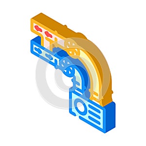 ventilation system isometric icon vector illustration