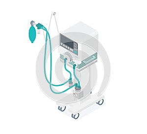 Ventilator for artificial ventilation, Medical Machine hospital diagnostic equipment