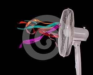 Ventilator fan with ribbons - airflow, movement